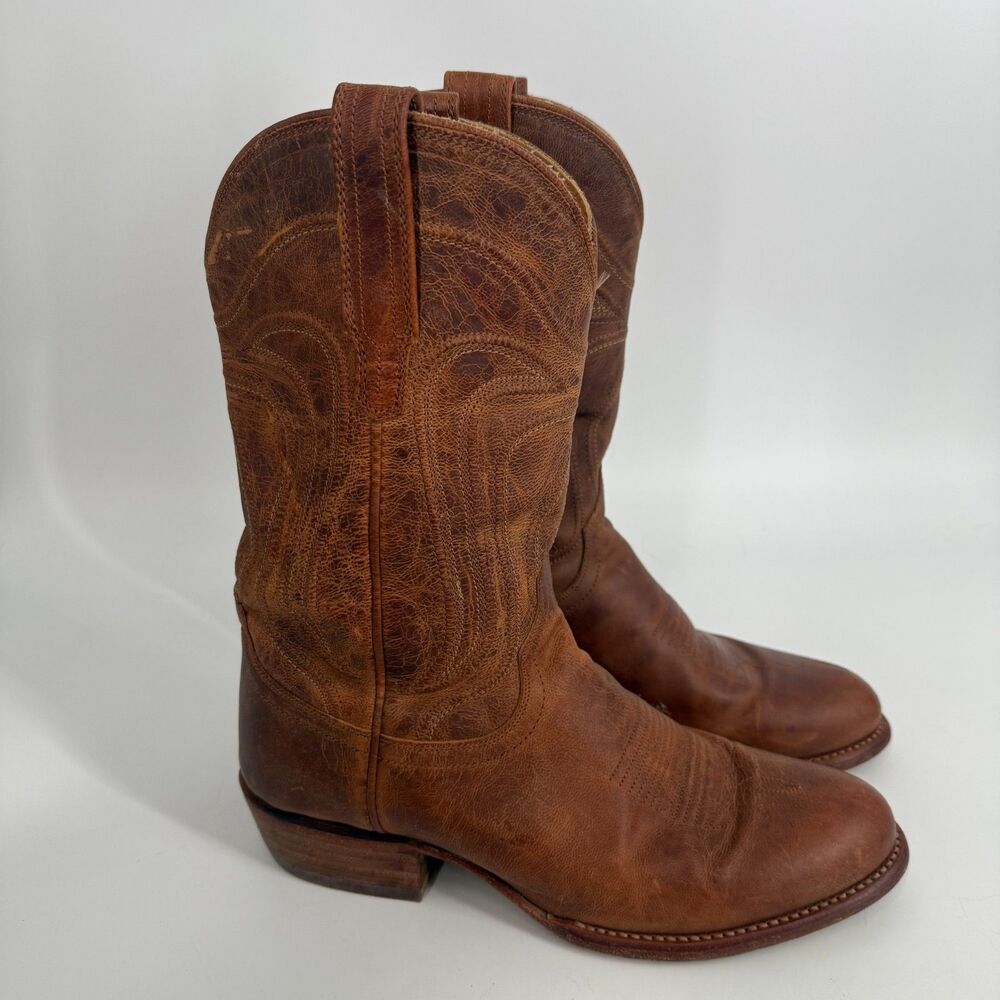 Tecovas The Cartwright Men's Size 9 D Scotch Goat Leather Western Cowboy Boots - Picture 6 of 12